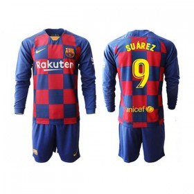 Divisa di Calcio Barcellona Suarez 9 Bambino Prima 2019/2020 Manica Lunga